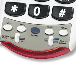 Clarity P300 Amplified Corded Photo Phone, White (CLAP300)