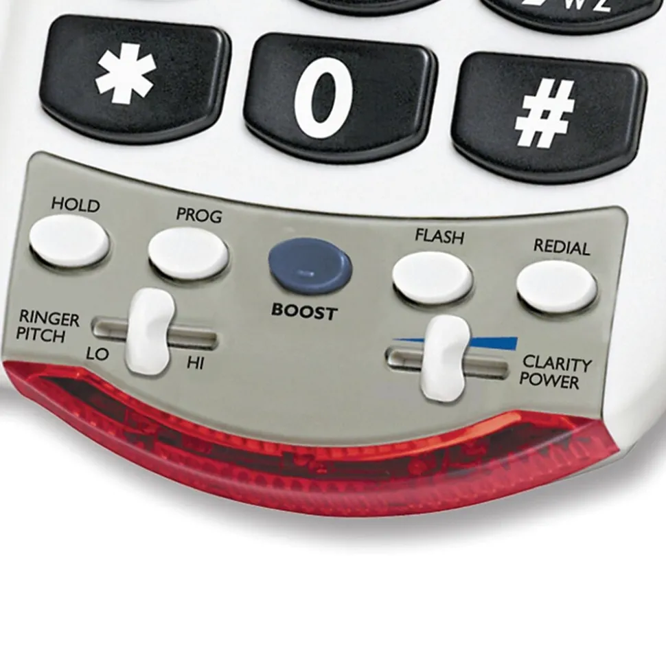 Clarity P300 Amplified Corded Photo Phone, White (CLAP300)