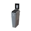 CleanRiver LeanStream Plastic Trash Can, 23 Gallon, Gray (LS1B-002)