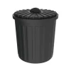 CleanRiver Mini Plastic Trash Can, 0.4 Gallon, Black (MB-BK)