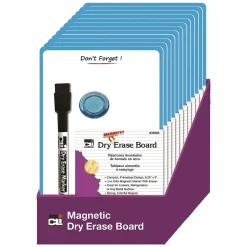 CLI Don't Forget Magnetic Mini Dry Erase Board, 6.25" x 9", 12/Box (CHL35600ST)
