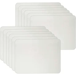 CLI Dry-Erase Whiteboard, Plain 1-Sided, 9" x 12", 12/Pack (CHL35100-12)