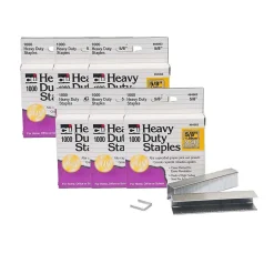 CLI Extra Heavy Duty Staples, 5/8" Leg Length, 1000/Pack, 6 Packs (CHL84063-6)