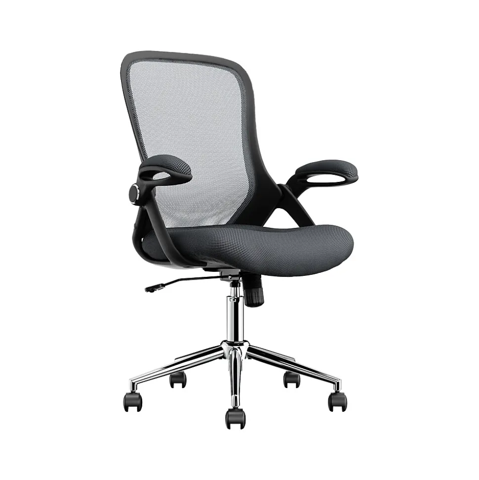Click365 Ergonomic Fabric/Mesh Swivel Task Chair, Gray (CCHR10003B)