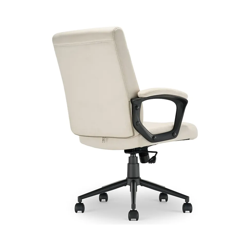 Click365 Transform 3.0 Ergonomic Vegan Leather Swivel Desk Chair, White (CCHR10008C)