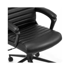 Click365 Transform 3.0 Ergonomic Bonded Leather Swivel Desk Chair, Black (CCHR10008B)