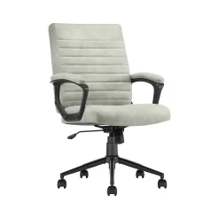Click365 Transform 3.0 Ergonomic Vegan Leather Swivel Desk Chair, Gray (CCHR10008D)
