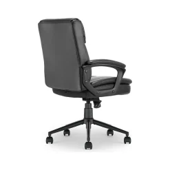 Click365 Transform 2.0 Ergonomic Bonded Leather Swivel Desk Chair, Black (CCHR10007B)