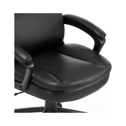 Click365 Transform 2.0 Ergonomic Bonded Leather Swivel Desk Chair, Black (CCHR10007B)