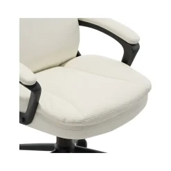 Click365 Transform 2.0 Ergonomic Bonded Leather Swivel Desk Chair, White (CCHR10007C)