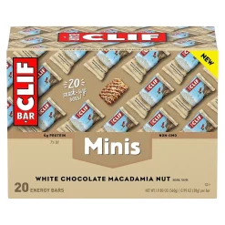 Clif Mini Energy Bars, White Chocolate Macadamia Nut, 1.0 oz., 20/Box (CCC37295)