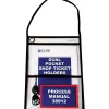 C-Line Job Ticket Holder, 9" x 12", Clear with Black Edges, 15/Pack (38912)