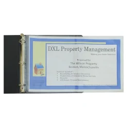 C-Line Panoramic Fold-Out Sheet Protectors, Heavyweight, 11