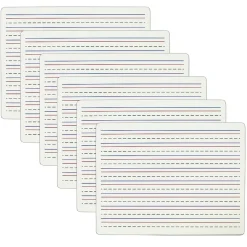 C-Line Two-Sided Dry Erase Lapboard, Lined on One Side, 12" x 8-7/8", Pack of 6 (CLI40660-6)