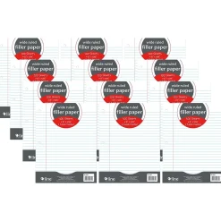 C-Line Wide Ruled Filler Paper, 8" x 10.5", 3-Hole Punched, 100 Sheets/Pack, 12/Bundle (CLI22032-12)