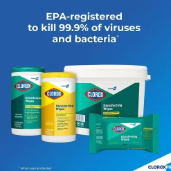Clorox CloroxPro™ Disinfecting Wipes, Fresh Scent, 70 Wipes/Container, 70/Pack (60034)