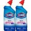 Clorox Disinfecting Toilet Bowl Cleaner with Bleach, Rain Clean Scent, 24 Oz., 2/Pack, 6 Packs/Carton (30924)