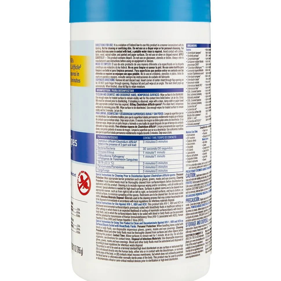 Clorox Disinfecting Wipes, 150/Canister, 6 Canisters/Carton