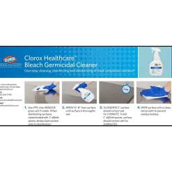 Clorox Healthcare Bleach Germicidal Cleaner Spray, 22 Ounces (68967)