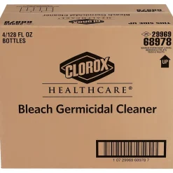 Clorox Healthcare Bleach Germicidal Cleaner Refill, 128 oz., 4/Carton (68978)