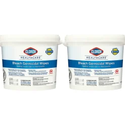 Clorox Healthcare Disinfecting Wipes, 110 Wipes/Container, 2/Carton (30358CT)