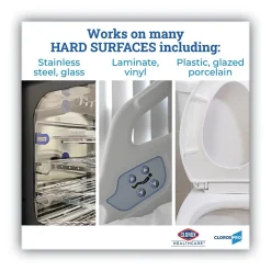 Clorox Healthcare Disinfecting Wipes, 100 Wipes/Flat Pack, 6/Pack