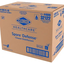Clorox Healthcare Spore Defense Cleaner Disinfectant, Closed System Refill Bottle, 128 Fl Oz, 4/Pack (32122)