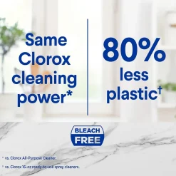 Clorox Multi-Purpose Cleaning Spray System Starter Kit, 1 Spray Bottle and 1 Refill, Crisp Lemon, 1.13 fl. oz. (60160)