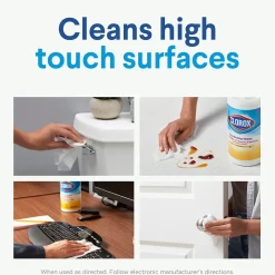 Clorox Value Pack Disinfecting Wipes, 35 Wipes/Canister, 3/Pack, 15/Carton (30112)