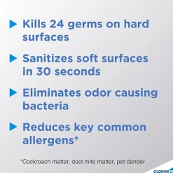 CloroxPro 4 in One Disinfectant & Sanitizer, Citrus Scent, 14 oz., 12/Carton (31043)