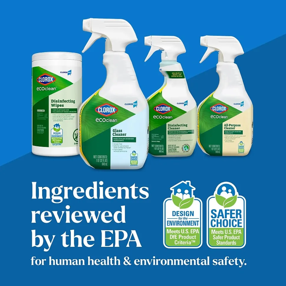 CloroxPro Clorox EcoClean Glass Cleaner, 32 Oz. (60277)