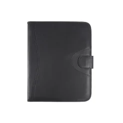 Club Rochelier Zenith Leather Padfolio with Snap Closure, Black (NP4561)