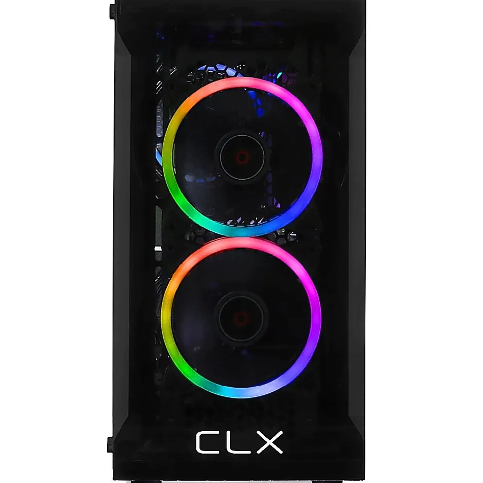 CLX SET TGMSETRTA3502BM Gaming Desktop Computer, AMD Ryzen 7 5700X, 16GB Memory, 1TGB SSD, 2TB HDD