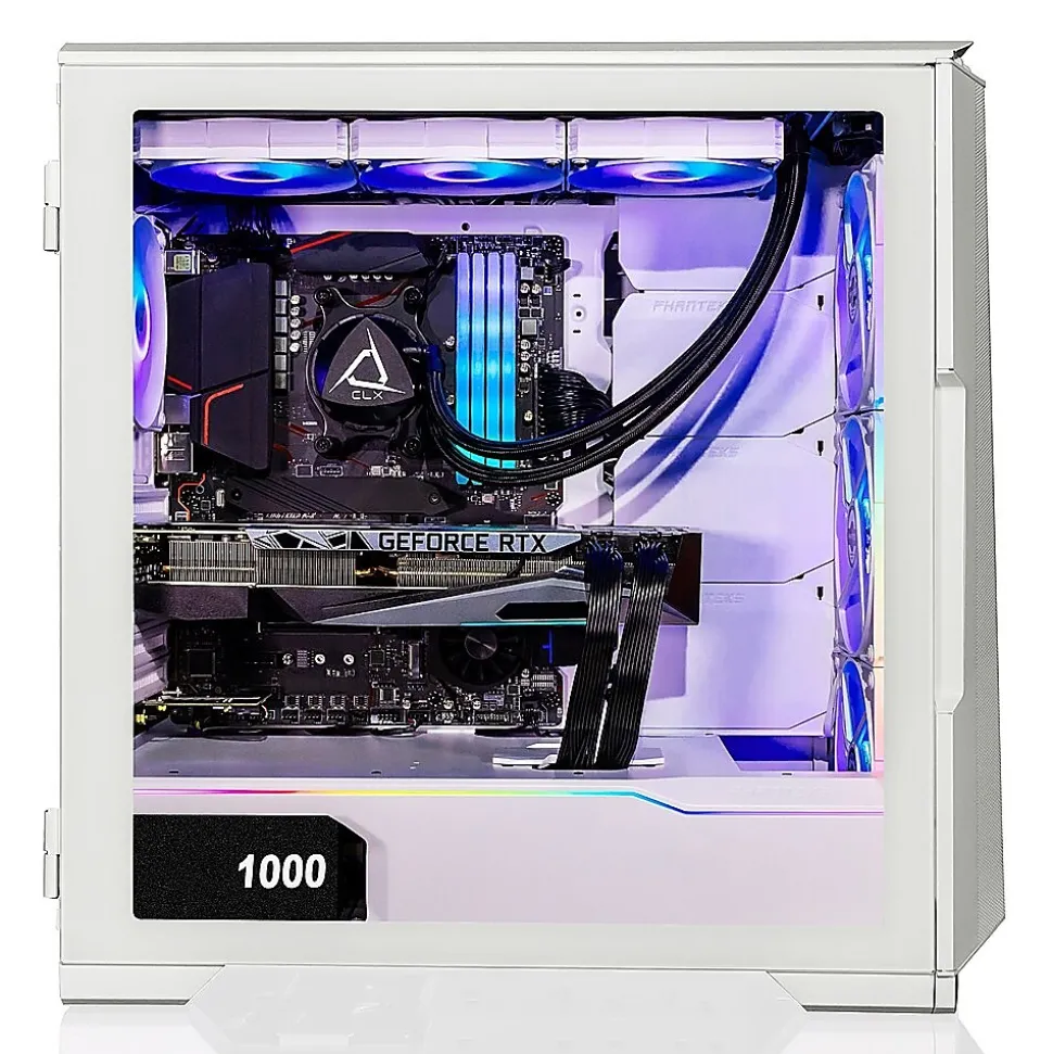 CLX SET TGMSETRTH2A04WM Gaming Desktop Computer, AMD Ryzen 9 7950X, 64GB Memory, 1TB SSD, 6TB HDD