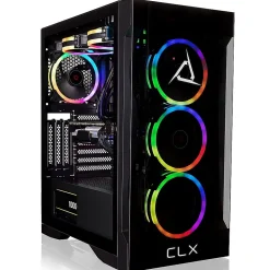 CLX SET TGMSETRTM2A00BM Gaming Desktop Computer, AMD Ryzen 7 7700X, 32GB Memory, 1TB SSD, 4TB HDD