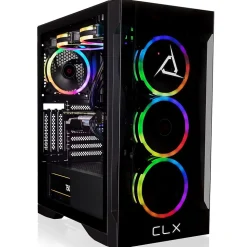 CLX SET TGMSETRTU3401BM Gaming Desktop Computer, Intel Core i7-13700KF, 32GB Memory, 1TB SSD, 4TB HDD