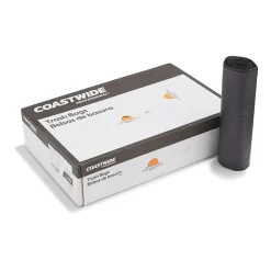 Coastwide Professional™ 50-56 Gallon Trash Bag, 43" x 48", High Density, 16 mic, Black, 200 Bags/Box (CW57392)