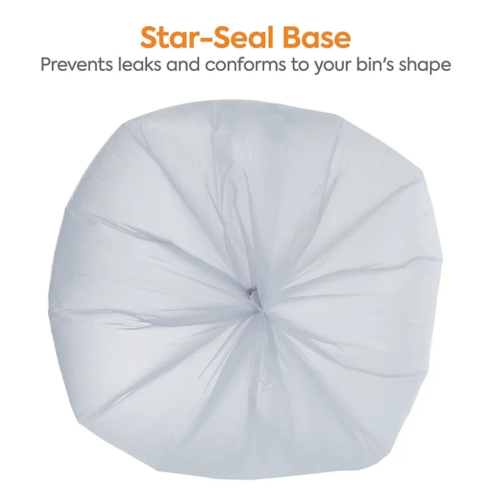 Coastwide Professional™ 40-45 Gallon Trash Bag with 30% PCR, 40" x 46", Low Density, 0.8 mil, Clear, 150 Bags/Box (CW62415)