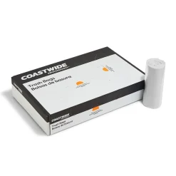 Coastwide Professional™ 33 Gallon Trash Bag with 30% PCR, 33" x 39", Low Density, 0.8 mil, Clear, 200 Bags/Box (CW62420)