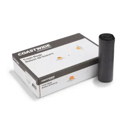 Coastwide Professional™ 55-60 Gallon Trash Bag, 38" x 58", Low Density, 1.5 mil, Black, 5 100 Bags/Box (CW25531)