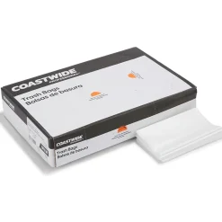 Coastwide Professionalâ„¢ 30-33 Gallon Trash Bag, 33" x 39", Low Density, 0.9 mil, Clear, 150 Bags/Box (CW22339)