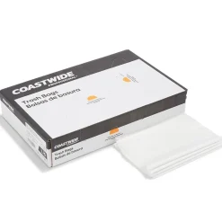 Coastwide Professional™ 40-45 Gallon Trash Bag, 40" x 46", Low Density, 1.5 mil, Clear, 100 Bags/Box (CW50714)