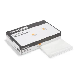 Coastwide Professional™ 55-60 Gallon Trash Bag, 38" x 58", Low Density, 0.74 mil, White, 100 Bags/Box (CW18187)