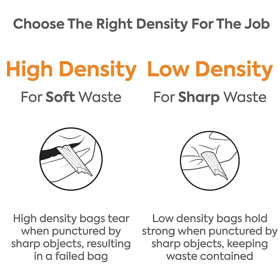 Coastwide Professional™ 50-56 Gallon Trash Bag, 43" x 47", Low Density, 1.8 mil, Black, 100 Bags/Box (CW18209)