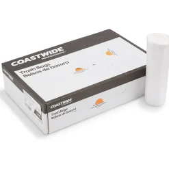 Coastwide Professional™ 55-60 Gallon Trash Bag, 38" x 60", High Density, 16 mic, Natural, 200 Bags/Box (CW18202)