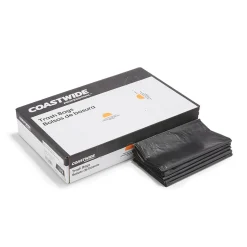 Coastwide Professional™ 40-45 Gallon Trash Bag, 40" x 48", Low Density, 1.5 mil, Black, 50 Bags/Box (CW19242)