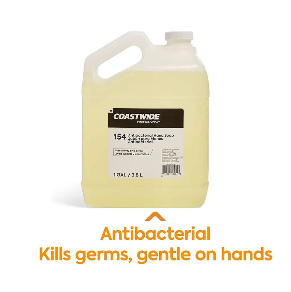 Coastwide Professional Antibacterial Liquid Hand Soap Refill, 1 Gal., 4/Carton (CW153RU01-ACT)