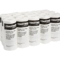 Coastwide Professional Choose-Your-Size Kitchen Rolls Paper Towel, 2-Ply, White, 128 Sheets/Roll, 15 Rolls/Carton (CW21809)