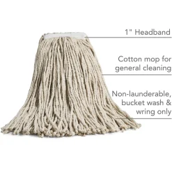 Coastwide Professional™ Cut-End Wet Mop Head, #32, Cotton, 1