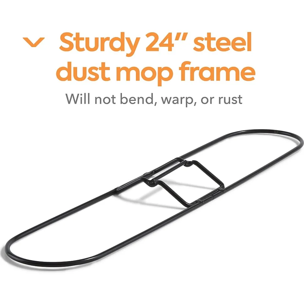 Coastwide Professional™ Dust Mop Frame, 24" x 5", Black (CW56764)
